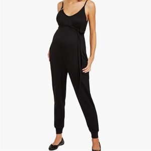 Never Worn Motherhood Maternity Bumpstart Maternity Black Tie Jumpsuit Small